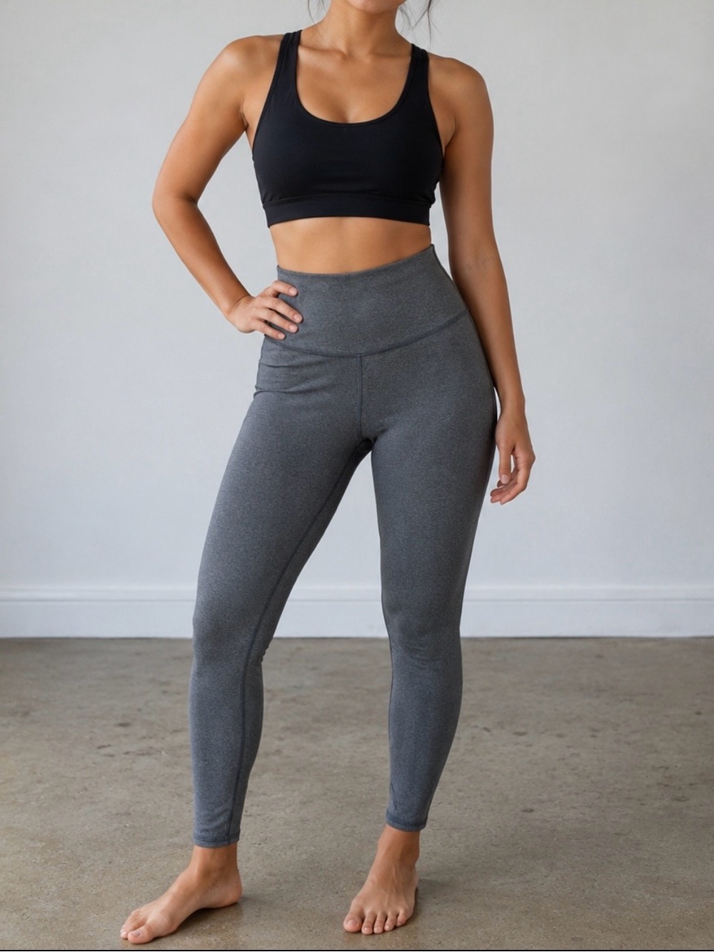 Aerie Chill Play Move High Waisted Gray Heather Leggings Women’s Small